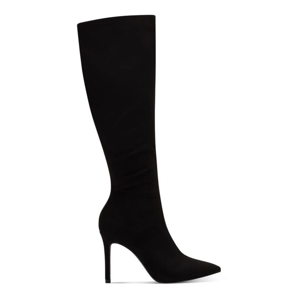 INC Womens Black Wide Calf Rajel Pointy Toe Stiletto Zip-Up Dress Boots 9 M WC